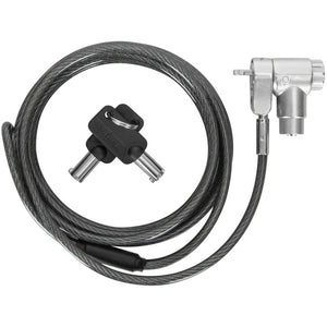 Targus defcon ultimate universal keyed cable lock with adaptable lock head diefstalbeveiliging