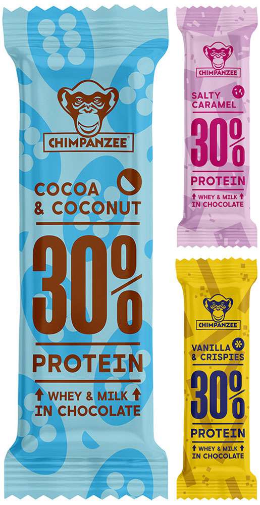 Load image into Gallery viewer, Chimpanzee protein bar 30% 20x50g box
