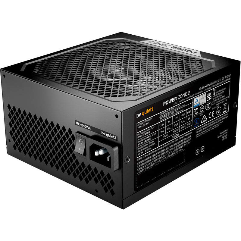 Load image into Gallery viewer, Be quiet! power zone 2 modulaire 1200 watt voeding (zwart, 1x 12v-2x6, 3x pcie)
