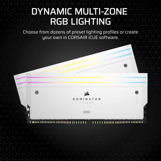 Corsair dominator titanium ddr5 lighting enhancement kit ledverlichting (wit, cmplekit2w)