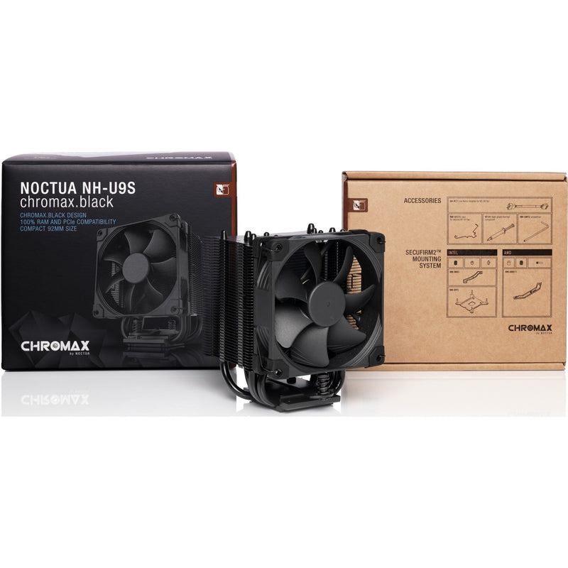 Load image into Gallery viewer, Noctua nh-u9s chromax.black cpu-koeler (zwart, 4-pins pwm fan-connector)

