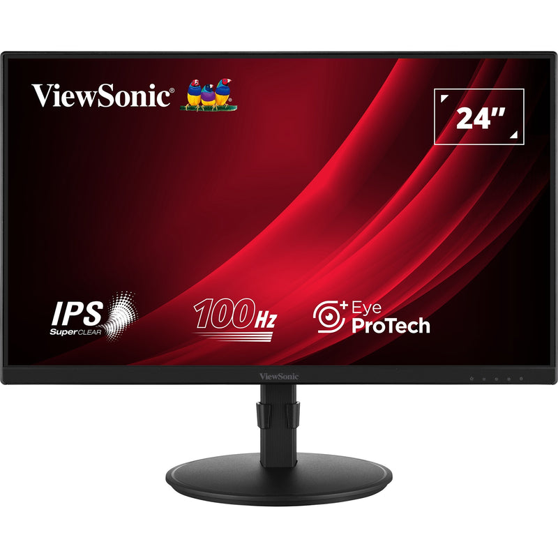 Load image into Gallery viewer, Viewsonic va2408-hdj ergonomische monitor 23.8 (zwart (mat), 1x hdmi, 1x display port, vga, 100 hz)
