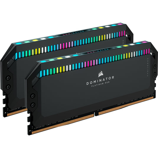 Corsair 32 gb ddr5-6000 kit werkgeheugen (zwart, cmt32gx5m2b6000c30, dominator platinium rgb, xmp)