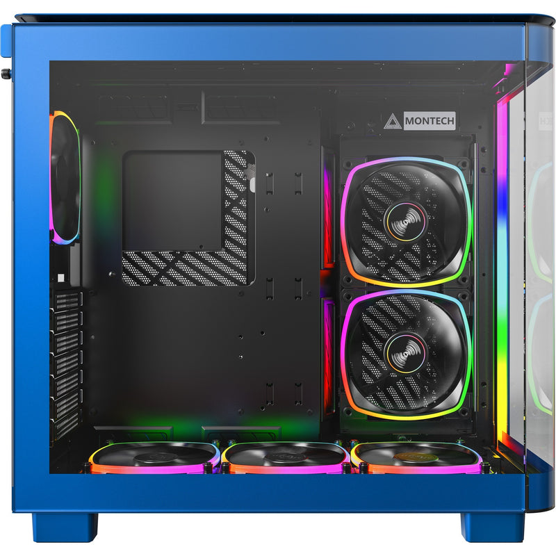 Load image into Gallery viewer, Montech king 95 pro midi tower behuizing (blauw | 2x usb-a | 1x usb-c | rgb | tempered glass)
