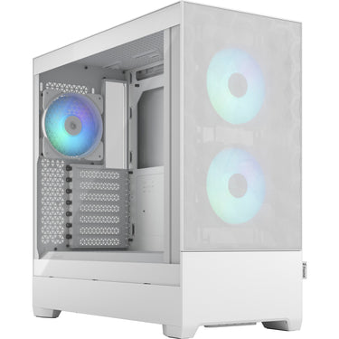 Fractal design pop air rgb midi tower behuizing (wit | 2x usb-a | rgb | tempered glass)
