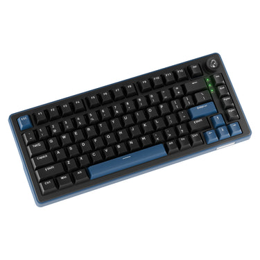 Ducky ok-m-75 rgb mechanisch toetsenbord (zwart, us lay-out (qwerty), ktt linear, 75%, rgb, hot-swap, pbt, 2.4 ghz | bluetooth | usb-c)