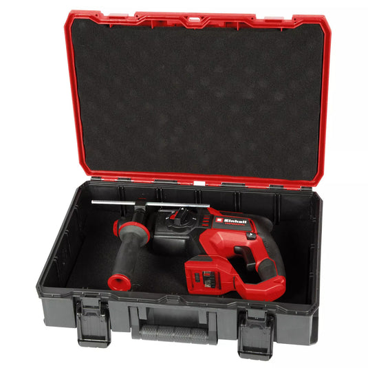 Einhell tp-hd 18 22 d li bl - solo professional accu boorhamer (rood zwart, accu en oplader niet inbegrepen, incl. opbergkoffer e-case s-f)