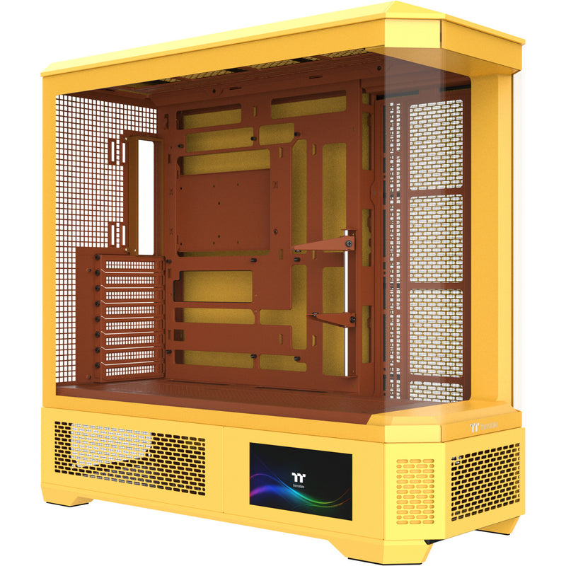 Load image into Gallery viewer, Thermaltake view 600 tg butter caramel big tower behuizing (geel | 2x usb-a | 1x usb-c | tempered glass)
