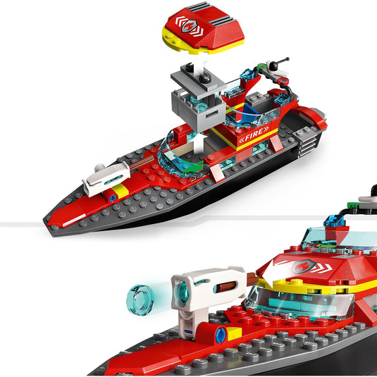 Lego city reddingsboot brand speelgoed voor kinderen - 60373