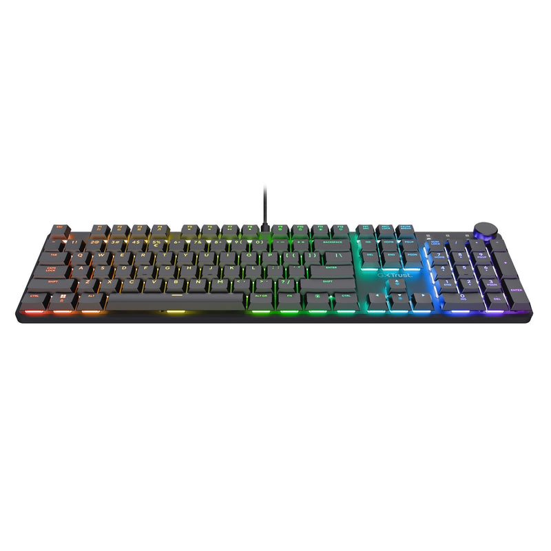 Chargez l'image dans la visionneuse de la galerie, Trust gxt 866 torix mechanisch gaming toetsenbord (zwart, us lay-out (qwerty), huano red, 100%, rgb)
