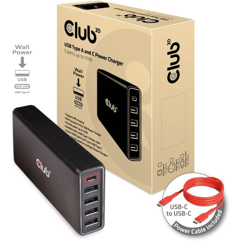Afbeelding laden in galerijviewer, Club 3d 111w power delivery (zwart)
