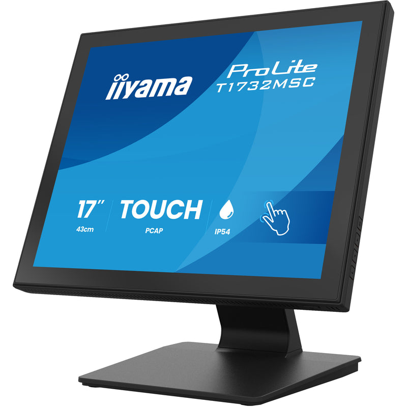 Laden Sie das Bild in Galerie -Viewer, Iiyama prolite t1732msc-b2s 17 touchscreen monitor (zwart, vga, hdmi, displayport, audio, touchscreen)
