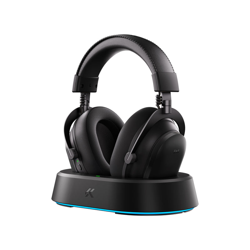 Afbeelding laden in galerijviewer, Mchose v9 turbo+ magnetic wireless over-ear gaming headset (zwart, nintendo switch, playstation 4, playstation 5, mobiel, pc, 2.4g bluetooth usb)

