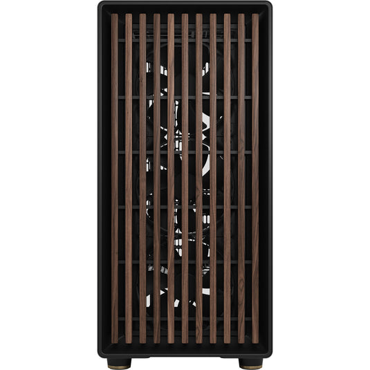 Fractal design north xl rc charcoal black tg dark midi tower behuizing (zwart houtkleur | 2x usb-a | 1x usb-c | tempered glass)