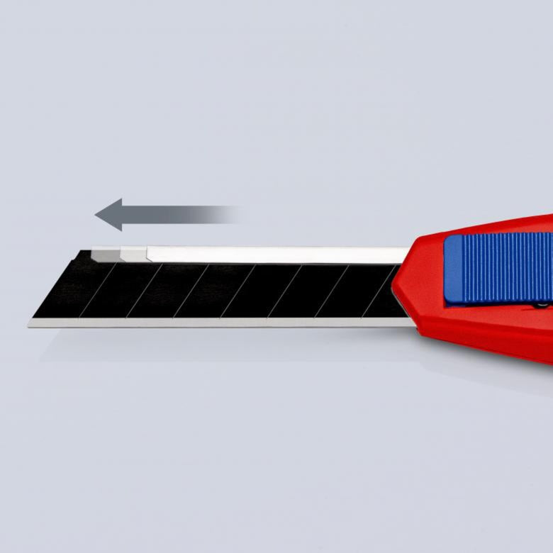 Load image into Gallery viewer, Knipex cutix universele mes stanleymes (rood blauw, incl. 2 mesbladen)
