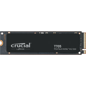 Crucial t705 4 tb ssd (zwart, pcie 5.0 x4, nvme 2.0, m.2 2280)
