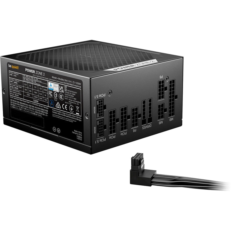 Load image into Gallery viewer, Be quiet! power zone 2 modulaire 1200 watt voeding (zwart, 1x 12v-2x6, 3x pcie)
