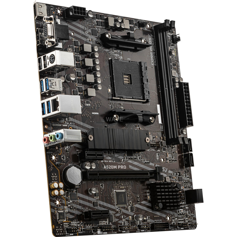 Afbeelding laden in galerijviewer, Msi a520m pro socket am4 moederbord (raid, gb-lan, sound, µatx)
