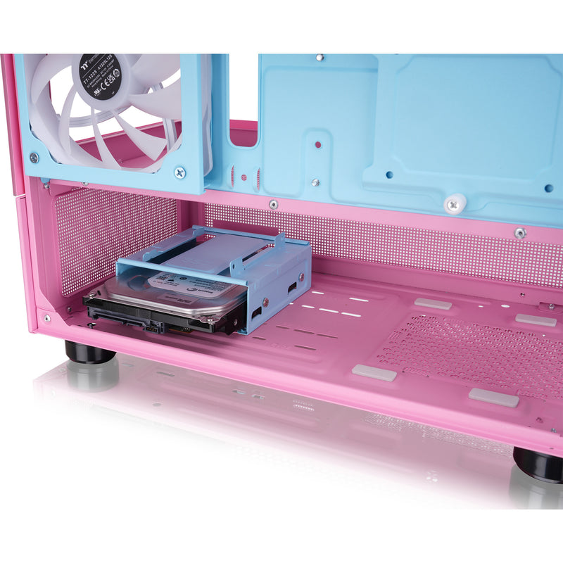 Afbeelding laden in galerijviewer, Thermaltake view 170 tg argb mini tower behuizing (roze | 2x usb-a | rgb | tempered glass)
