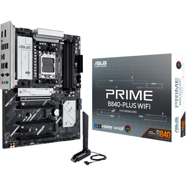 Asus prime b840-plus wifi socket am5 moederbord (raid, 2.5 gbe-lan, wi-fi 6e, bt, sound, atx)