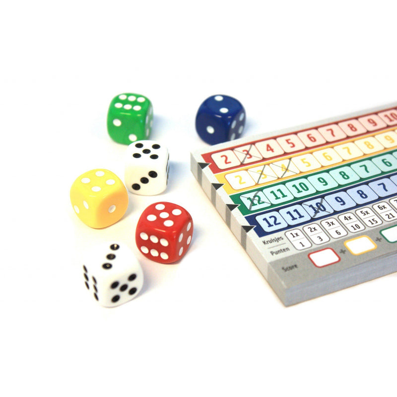 ギャラリービューアに画像をロードする, White goblin games qwixx dobbelspel (nederlands, 2 - 5 spelers, 15 minuten, vanaf 8 jaar)
