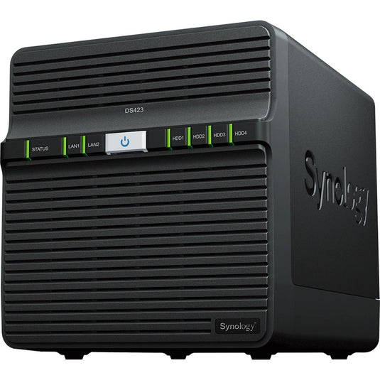 Synology diskstation ds423 nas (zwart, 2x rj-45, 2x usb-a 3.2 (5 gbit s))