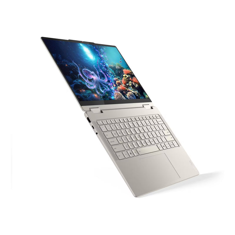 Afbeelding laden in galerijviewer, Lenovo yoga 7 2-in-1 14ill10 (83jq00fvmh) 14 copilot+ laptop (hoogglans wit | core ultra 5 226v | intel arc graphics 130v | 16 gb | 512 gb ssd | touch)
