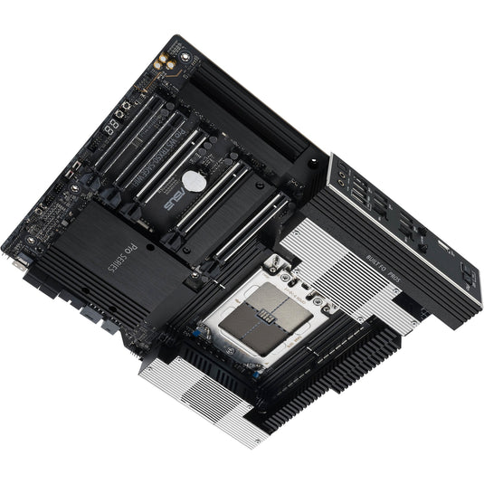 Asus pro ws trx50-sage wifi socket str5 moederbord (zwart grijs, raid, 10gb-lan, 2.5gb-lan, wi-fi 7, bt, sound, ceb)
