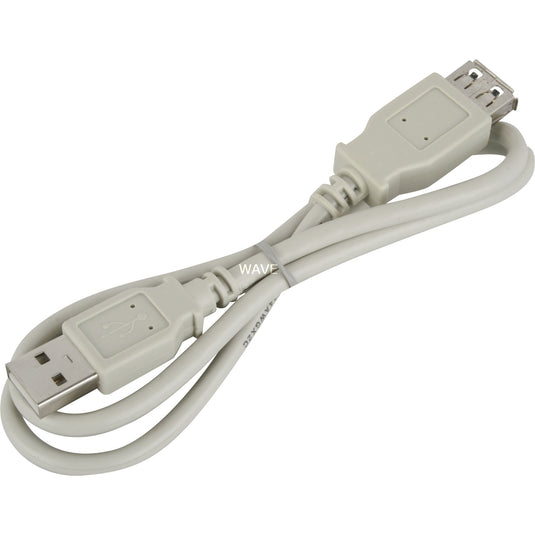 Goobay usb 2.0 verlengkabel (grijs, 0,6 meter)