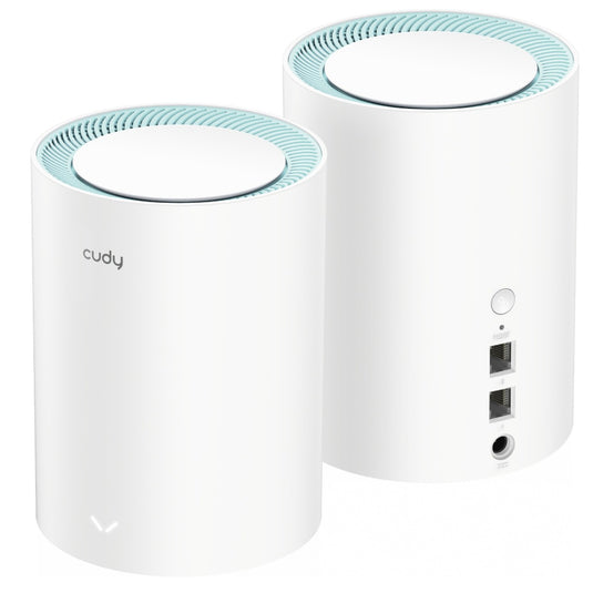 Cudy ac1200 gigabit mesh wi-fi system (3-pack) mesh router (wit)