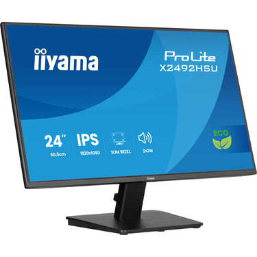 Iiyama prolite x2492hsu-b1 24 monitor (zwart (mat), hdmi, displayport, 2x usb-a)
