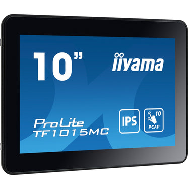 Iiyama prolite tf1015mc-b3 10.1 touchscreen monitor (zwart, hdmi, displayport, vga, usb-b, rj-45)