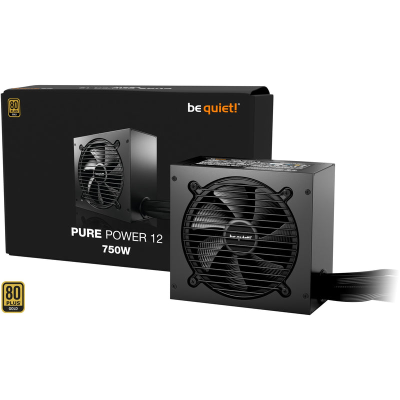 Load image into Gallery viewer, Be quiet! pure power 12 750 watt voeding (zwart, 1x 12v-2x6, 3x pcie)
