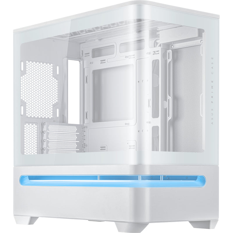 Cargue la imagen en el visor de la galería, Asus prime ap202 midi tower behuizing (wit | 2x usb-a | 1x usb-c | rgb | tempered glass)
