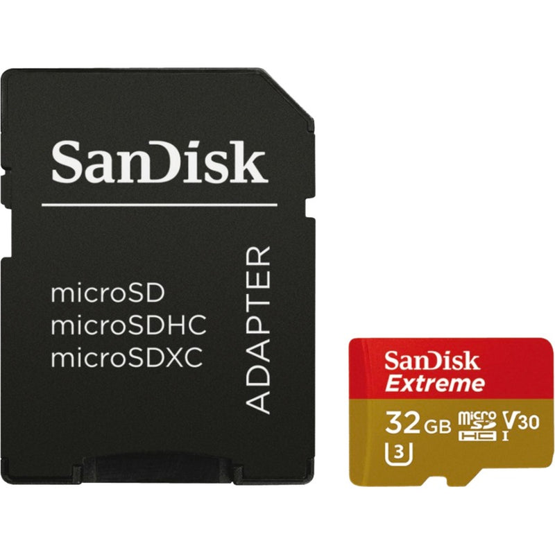 Load image into Gallery viewer, Sandisk extreme microsdhc 32 gb geheugenkaart (uhs-i u3, class 10, v30, a2, incl. adapter)
