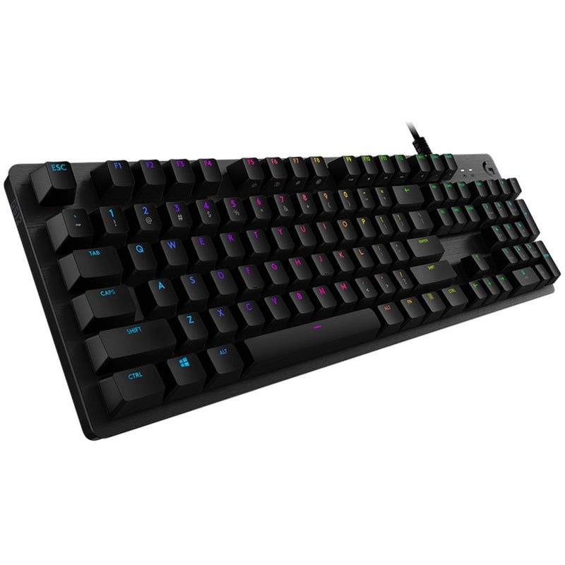 Load image into Gallery viewer, Logitech g512 carbon lightsync rgb mechanical gaming keyboard (zwart, us-international lay-out (qwerty), gx brown, 100%, rgb leds)

