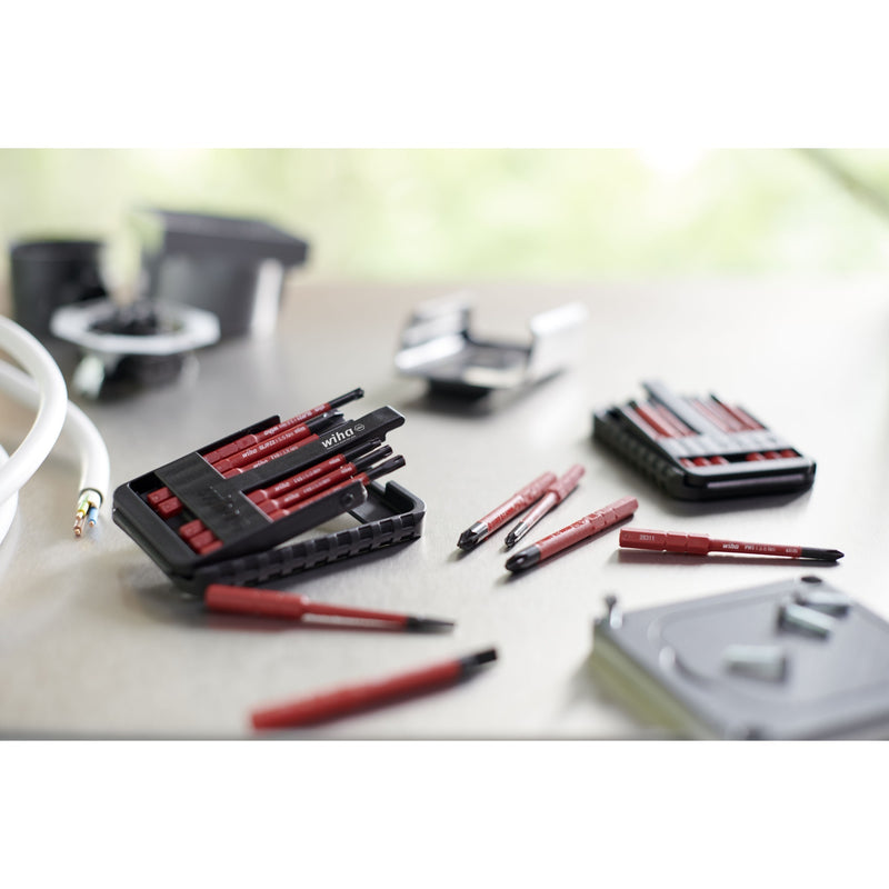 Load image into Gallery viewer, Wiha bit set slimbit electric bitset (rood, 76-delig)

