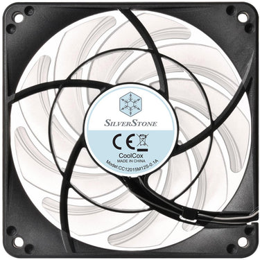Silverstone sst-fw124-argb 120x120x15 case fan (zwart, 120 x 120 x 15 mm, pwm)