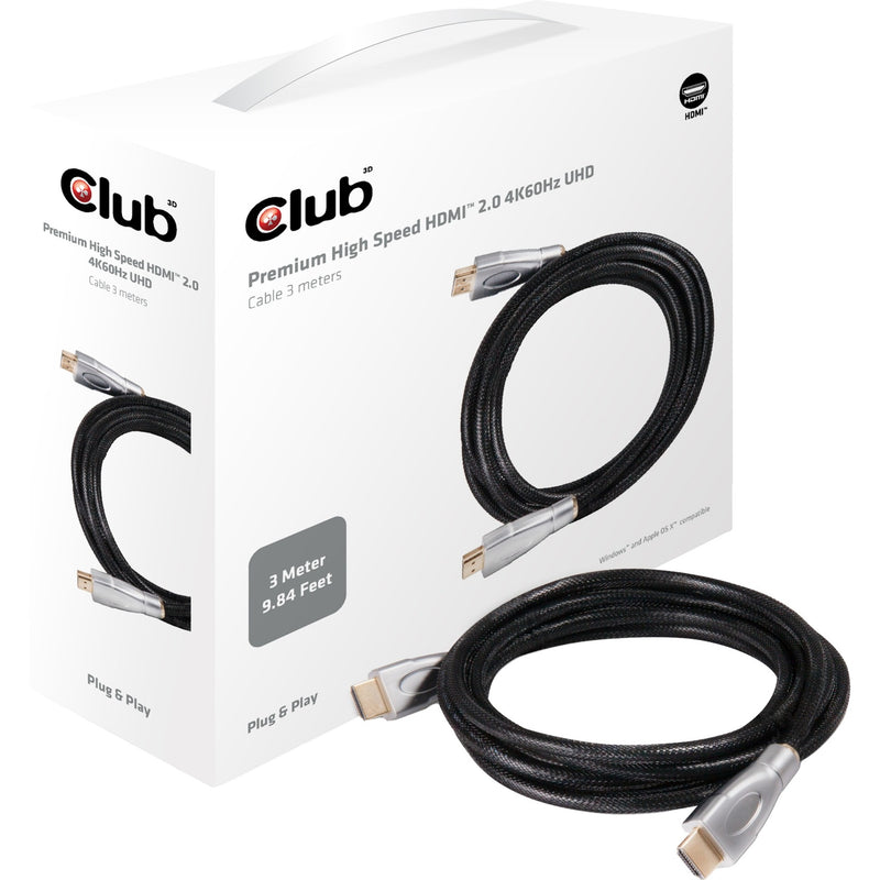 Afbeelding laden in galerijviewer, Club 3d hdmi 2.0 premium uhd kabel (3 meter)
