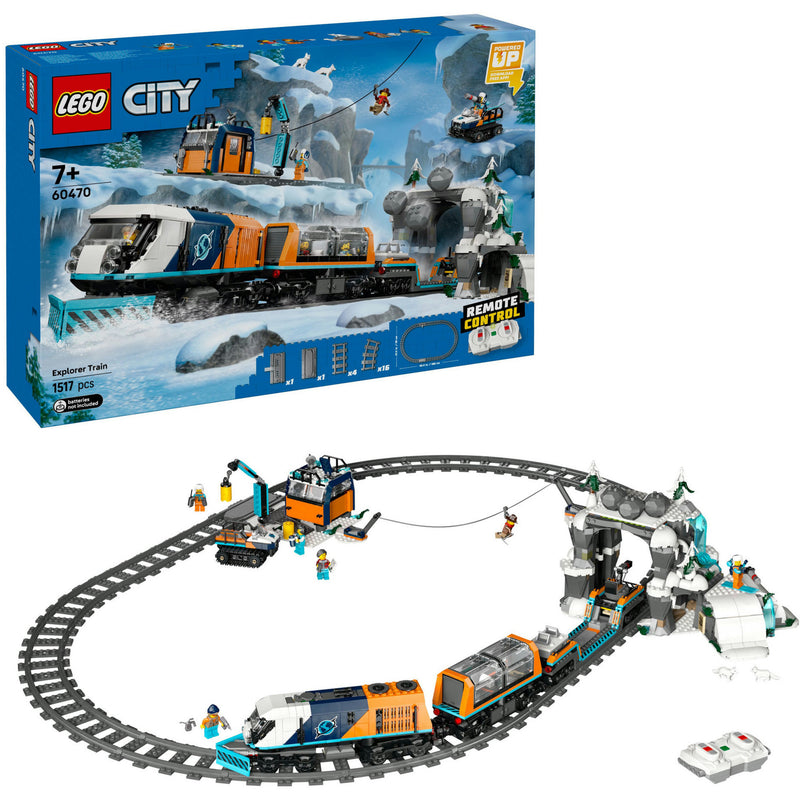 Load image into Gallery viewer, Lego city 60470 onderzoekstrein op de noordpool
