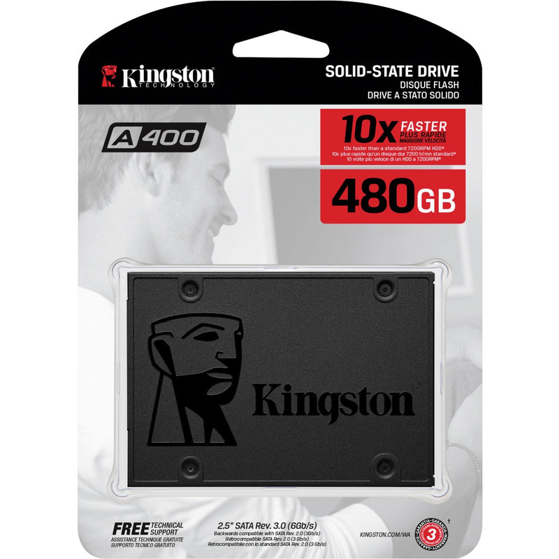Afbeelding laden in galerijviewer, Kingston a400 480 gb ssd (sa400s37 480g, sata 600)
