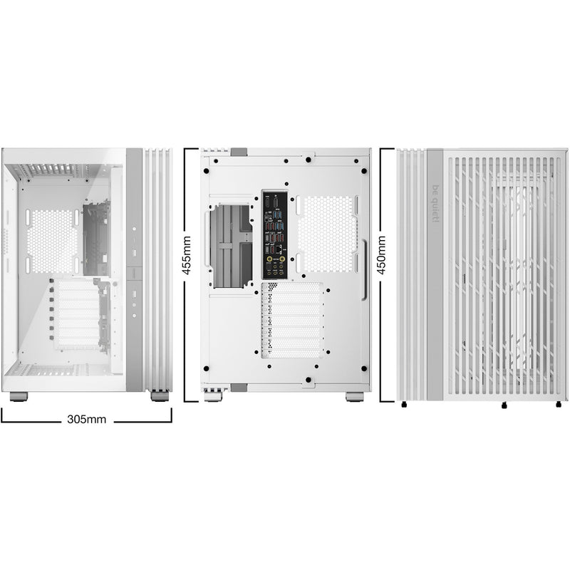 Load image into Gallery viewer, Be quiet! light base 600 dx midi tower behuizing (wit | 2x usb-a | 1x usb-c | rgb | tempered glass)
