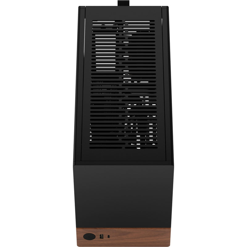 Load image into Gallery viewer, Fractal design terra mini tower behuizing (grafiet houtkleur | 1x usb-a | 1x usb-c)
