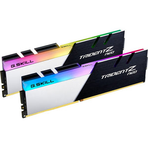 G.skill 32 gb ddr4-3600 (2x 16 gb) kit werkgeheugen (zwart zilver, f4-3600c16d-32gtznc, trident z neo)
