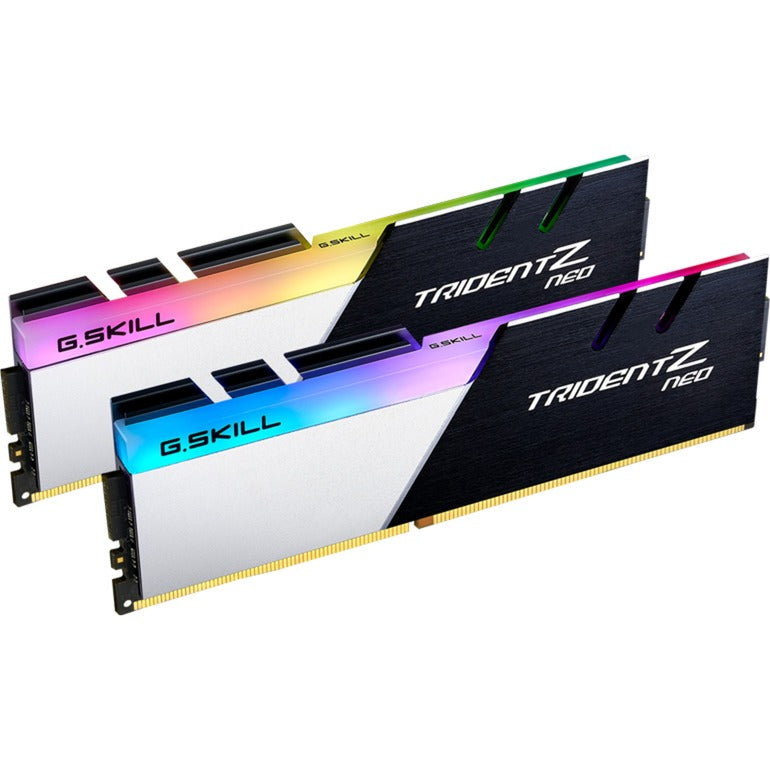 Load image into Gallery viewer, G.skill 32 gb ddr4-3600 (2x 16 gb) kit werkgeheugen (zwart zilver, f4-3600c16d-32gtznc, trident z neo)
