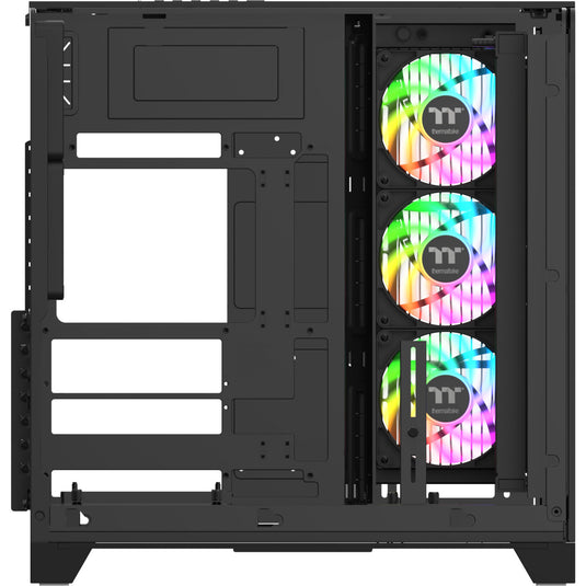 Thermaltake view 390 air midi tower behuizing (zwart | 2x usb-a | 1x usb-c | tempered glass)
