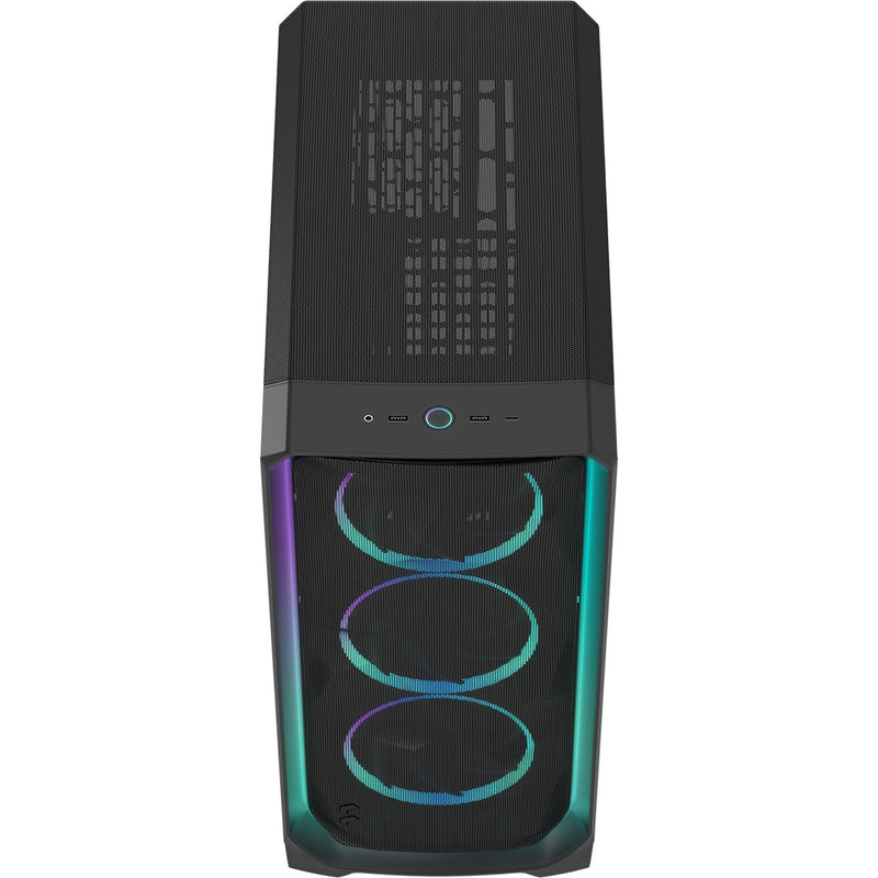 Cargue la imagen en el visor de la galería, Fractal design meshify 3 ambience pro rgb midi tower behuizing (zwart | 2x usb-a | 1x usb-c | rgb | tempered glass)

