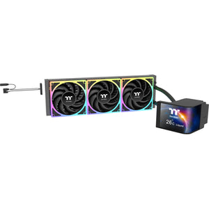Thermaltake magcurve 360 ultra argb sync aio liquid cooler waterkoeling (zwart)