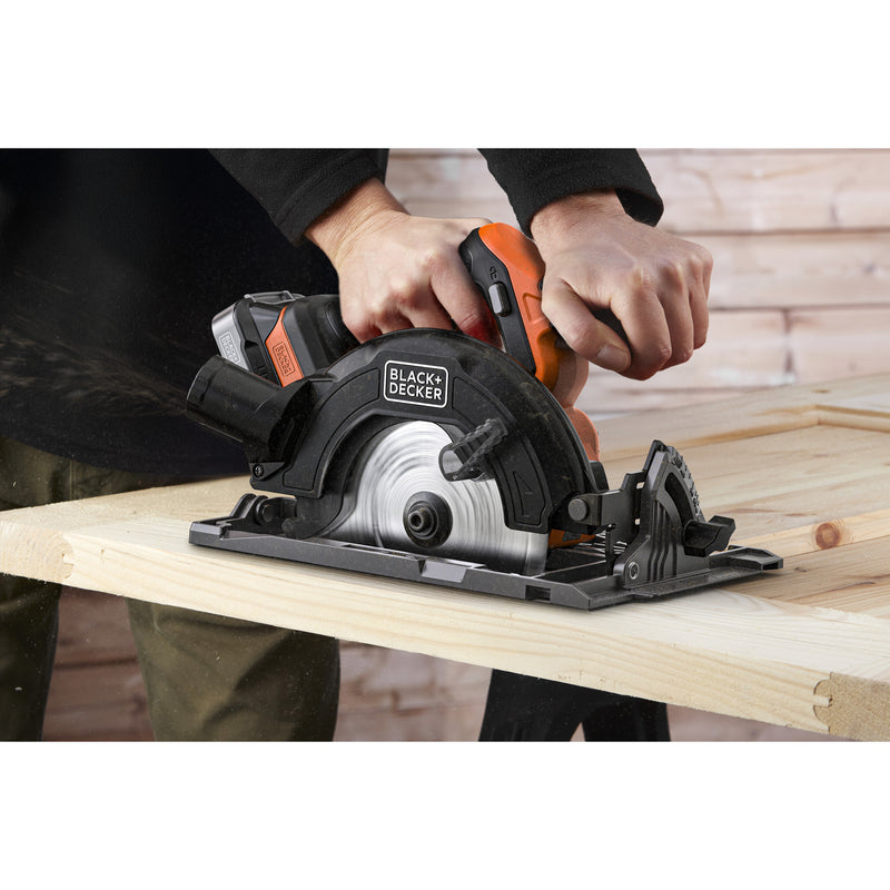 Load image into Gallery viewer, Black+decker 18v brushless cirkelzaag 165mm handcirkelzaag (zwart oranje, accu en oplader niet inbegrepen)
