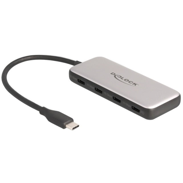 Load image into Gallery viewer, Delock 4-port usb-c + pd 85 watt usb-hub (grijs)
